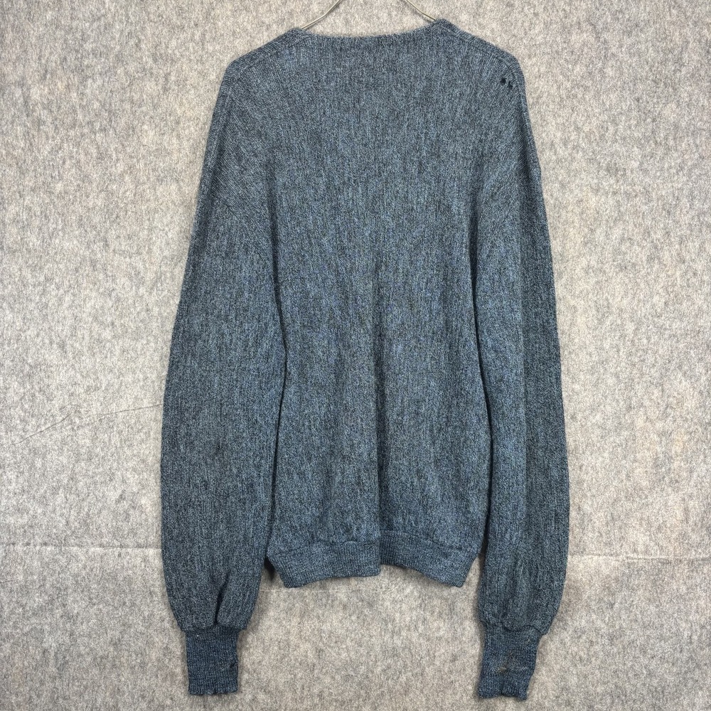 Arnold Palmer Robert Bruce Alpaca Wool Cardigan Sweater Men's XL Blue Kobain 60s - Picture 5 of 8